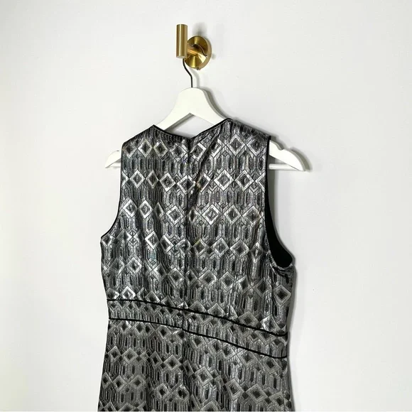 Night OutTory Burch Metallic Sheath Dress w Fitted Top Cocktail Party Classic